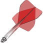 Preview: Mission Force 90 Moulded Flight & Shaft System Rot/Transparent - Standard No2